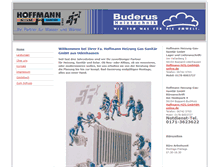 Tablet Screenshot of hoffmann-heizung-gas-sanitaer.de
